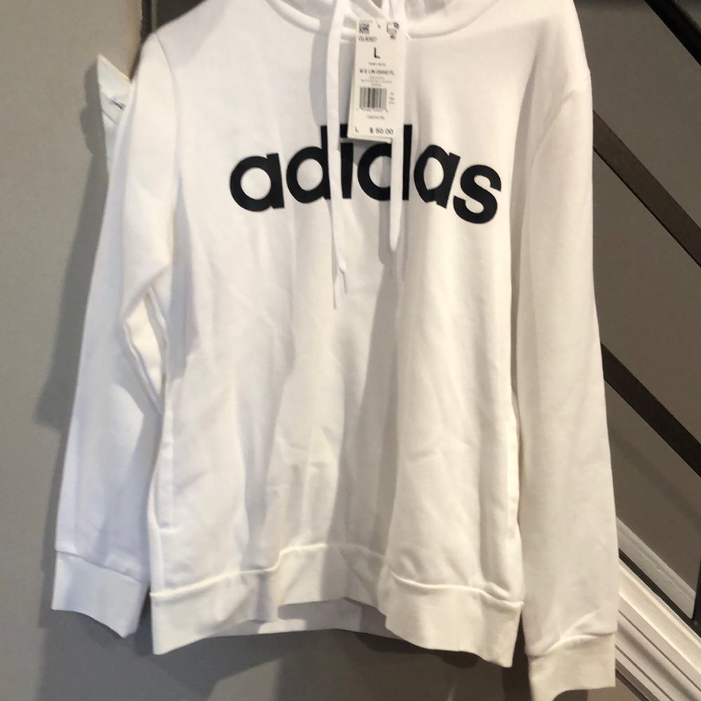 Adidas White Hoodie
